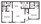 995 sq. ft. B2 floor plan