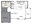 794 sq. ft. A3-H floor plan