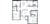 1,174 sq. ft. 60% floor plan