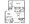 787 sq. ft. B floor plan