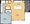 747 sq. ft. A4 floor plan