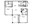 984 sq. ft. B1 floor plan