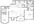 1,076 sq. ft. Pondersoa floor plan