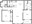 1,207 sq. ft. B2 floor plan