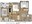 886 sq. ft. Dogwood 60% floor plan