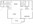 617 sq. ft. B1 W/D floor plan