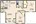 890 sq. ft. B1 floor plan