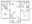 926 sq. ft. to 1,006 sq. ft. D floor plan