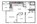 750 sq. ft. Mercer floor plan