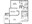 932 sq. ft. B2 floor plan