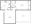 612 sq. ft. Kahlo floor plan