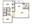 1,082 sq. ft. B1 floor plan