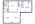 1,050 sq. ft. floor plan