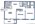 814 sq. ft. floor plan