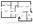 780 sq. ft. A1/60% floor plan