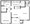 667 sq. ft. A3 floor plan