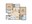 1,084 sq. ft. to 1,155 sq. ft. B2 floor plan