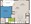 752 sq. ft. A3 floor plan