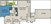 1,038 sq. ft. A6 floor plan