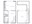 593 sq. ft. S1G floor plan