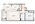 750 sq. ft. 60% floor plan
