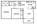 812 sq. ft. F floor plan