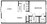 614 sq. ft. A1 floor plan