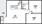 770 sq. ft. 60% floor plan