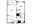 740 sq. ft. A3 floor plan