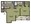 689 sq. ft. to 701 sq. ft. Augusta floor plan