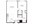 783 sq. ft. A7 floor plan