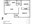 868 sq. ft. B2 floor plan