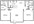1,024 sq. ft. Wellington floor plan