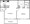 540 sq. ft. A1 floor plan