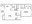 720 sq. ft. A3 floor plan