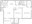 890 sq. ft. B2 floor plan