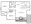 850 sq. ft. 50% floor plan