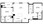 956 sq. ft. to 991 sq. ft. NARANCO/60% floor plan