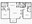 974 sq. ft. B2/50% floor plan