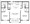 1,092 sq. ft. D floor plan