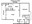 734 sq. ft. C floor plan