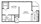 571 sq. ft. EFF floor plan