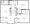 1,017 sq. ft. D floor plan