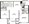 823 sq. ft. to 905 sq. ft. Stemmons floor plan