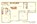 1,167 sq. ft. 60% floor plan