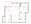 946 sq. ft. 1B-D floor plan