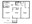 904 sq. ft. D floor plan