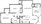 927 sq. ft. B1 floor plan