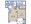 622 sq. ft. Bridgeport floor plan