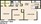 854 sq. ft. floor plan